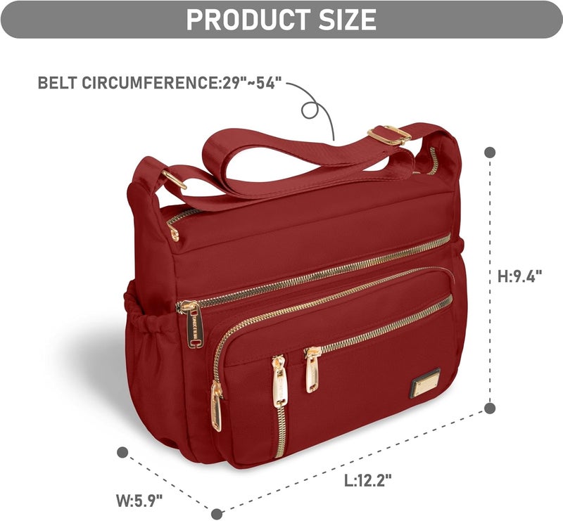 NPBAG Crossbody Bag for Women, Shoulder Purse Handbag Messenger Bag, Trendy Pocketbooks, Waterproof and Multi-Pockets - Image 3